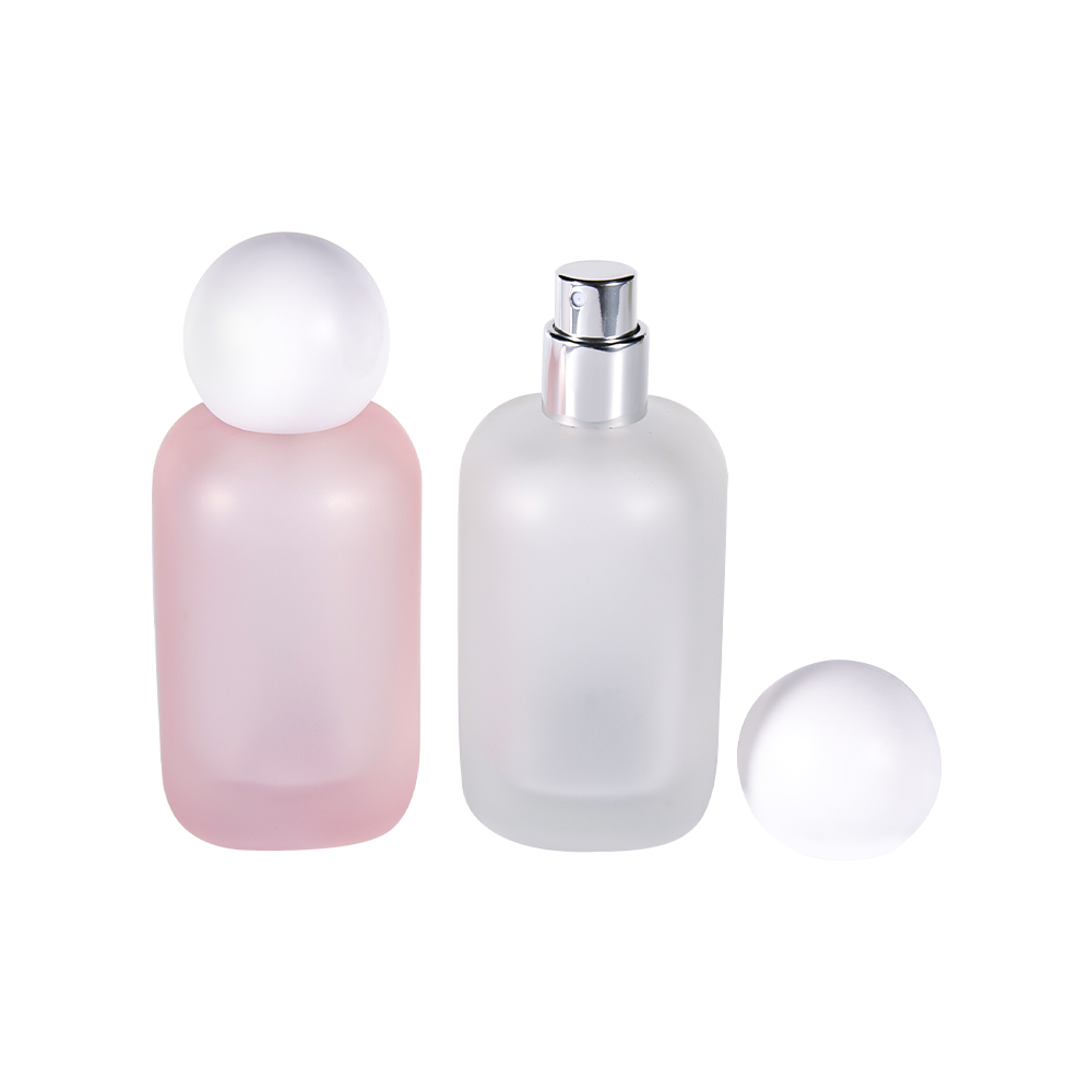 GC5155-WJ2537 50ML Botol Minyak Wangi Kaca Bulat Es Bulat dengan Penutup Sfera