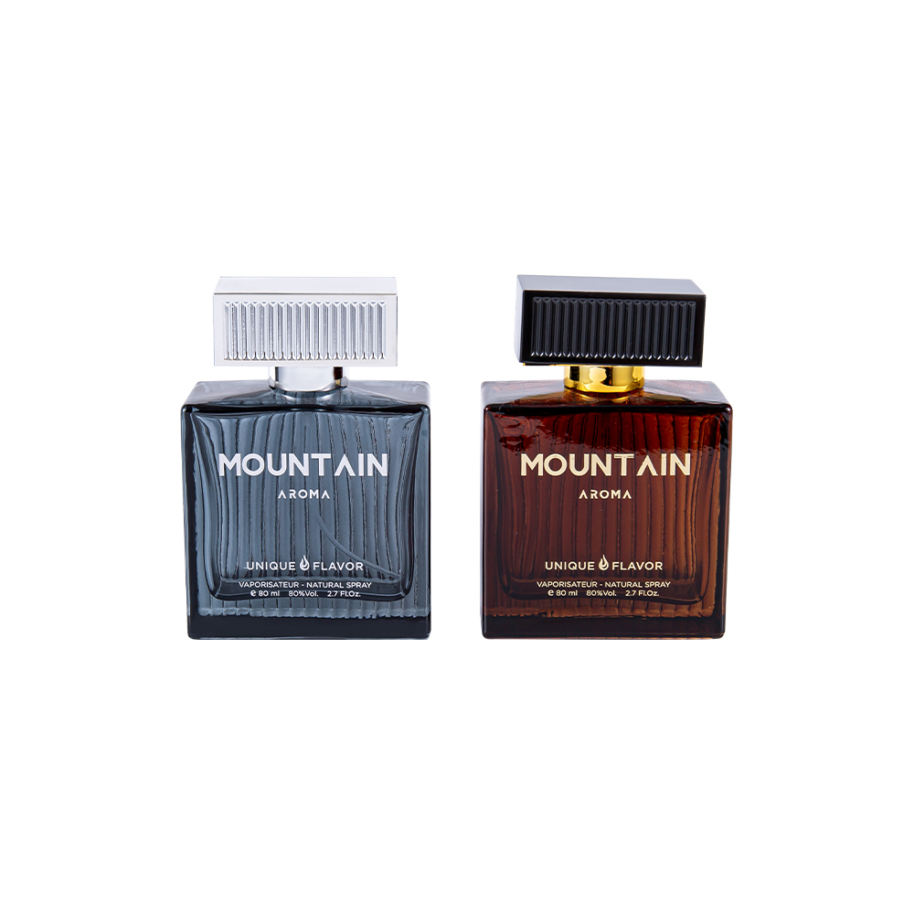 GC4311-WJ2092 80ML Botol Minyak Wangi Kaca Jalur Menegak Dengan Penutup Jalur Plastik ABS