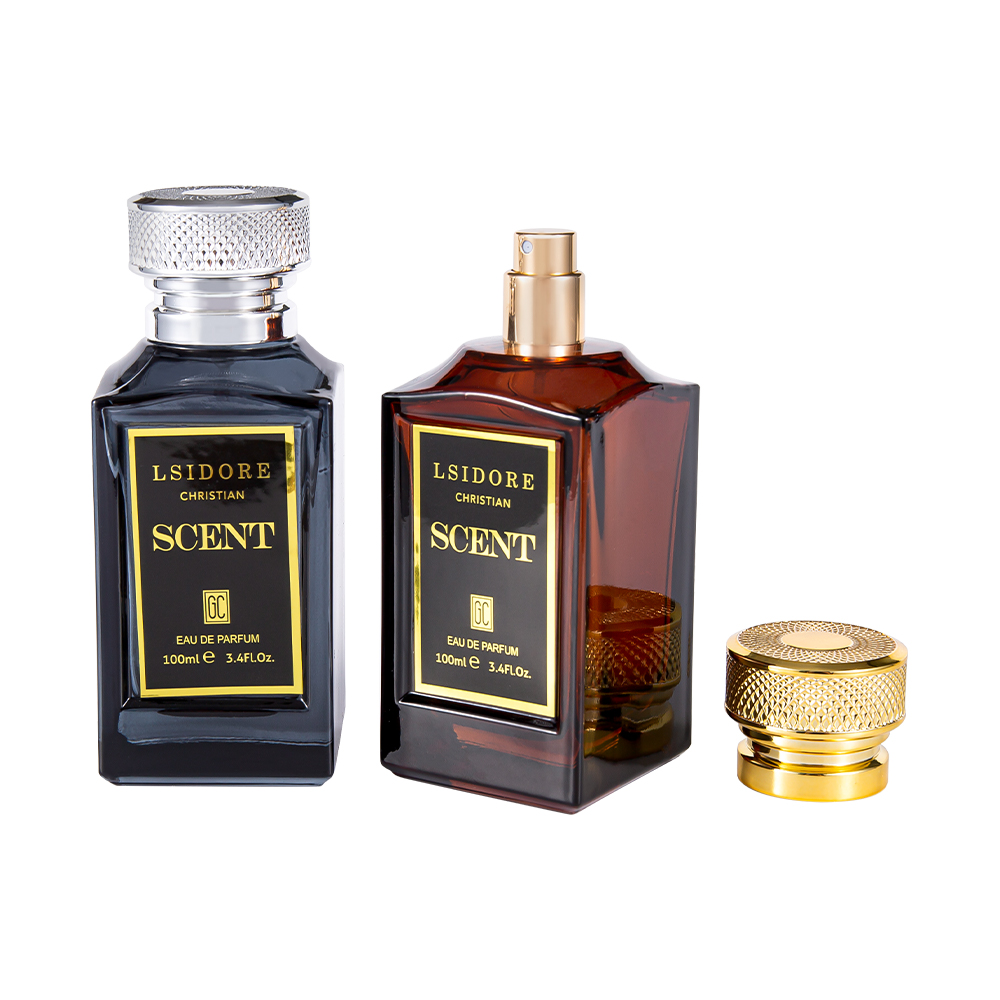 KY1522-WJ2341 100ML Set Botol Minyak Wangi Setem Panas Mewah Dengan Penutup Minyak wangi Unik
