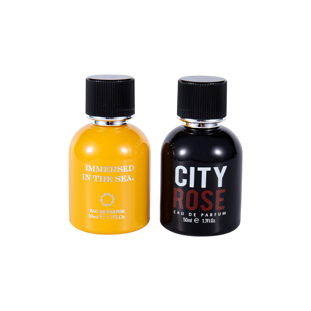 GC4464-WJ2339 50ML Botol Minyak Wangi Kaca Hiasan Baharu Dengan Penutup Minyak wangi Hitam