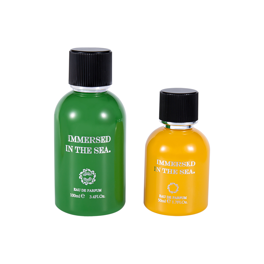 GC4463-WJ2361 100ML Botol Minyak Wangi Kaca Hiasan Baharu Dengan Penutup Minyak wangi Hitam