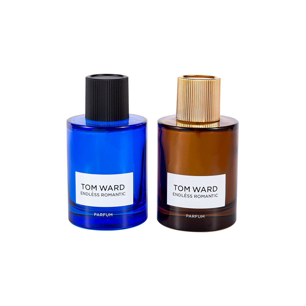 GC5178-WJ2623 100ML Botol Minyak Wangi Kaca Borong Dengan Penutup Minyak Wangi Berjalur