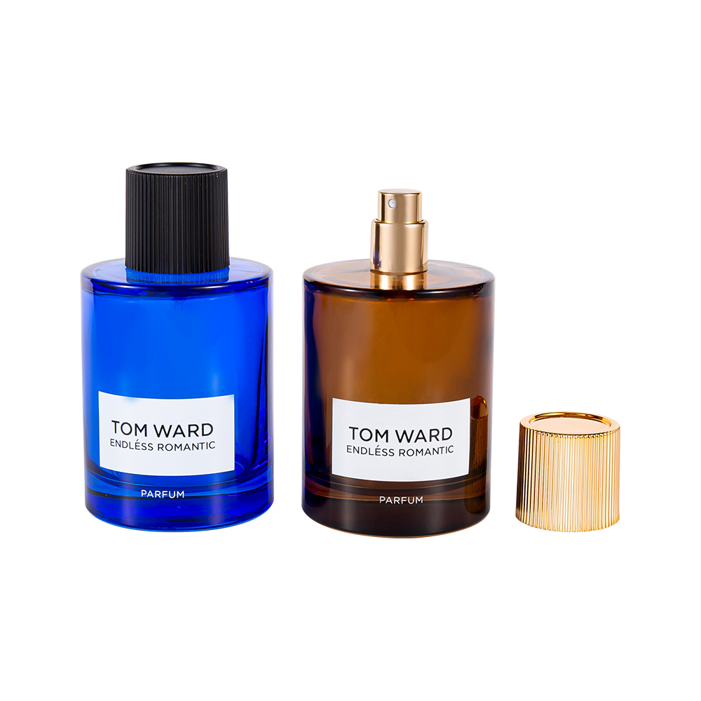 GC5178-WJ2623 100ML Botol Minyak Wangi Kaca Borong Dengan Penutup Minyak Wangi Berjalur